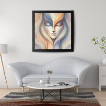 Serene Abstract Face