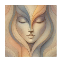 Serene Abstract Face