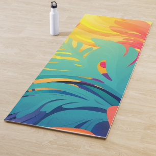 Serene Abstract Yoga Mat – Eco-Friendly Flow
