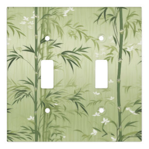 Serene Bamboo Blossom Asian  (1) Light Switch Cover