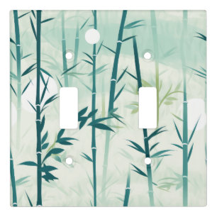 Serene Bamboo Blossom Asian  (5) Light Switch Cover