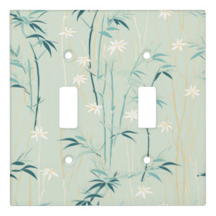 Serene Bamboo Blossom Asian  (9) Light Switch Cover