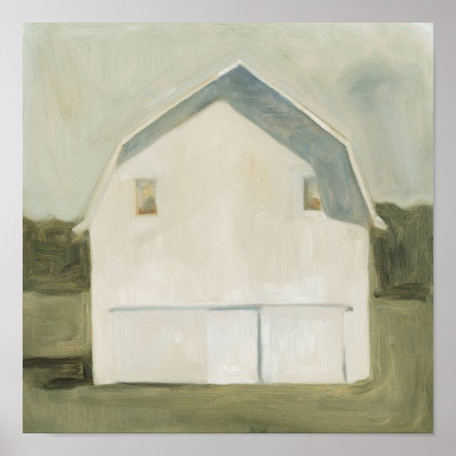 Serene Barn - White Poster (Front)
