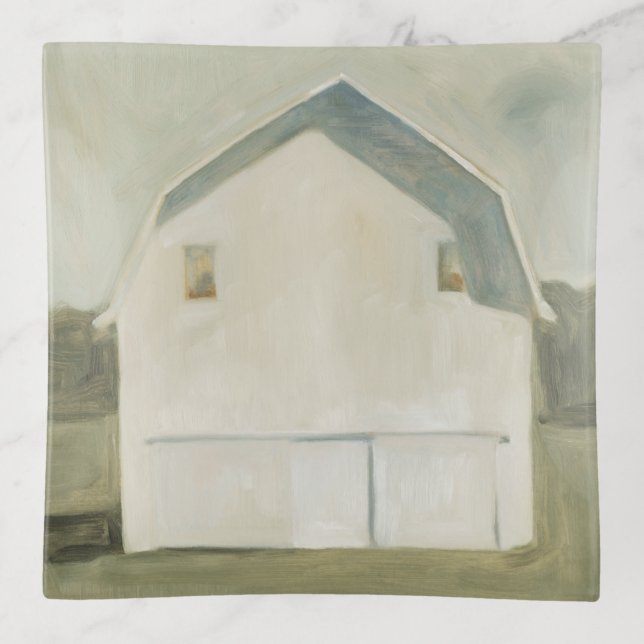 Serene Barn - White Trinket Tray (Front)