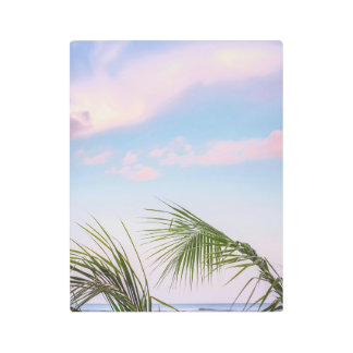 Serene Beach Sunset Metal Print