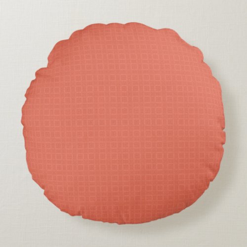 Serene Beauty in a Round Salmon Delight Round Pillow