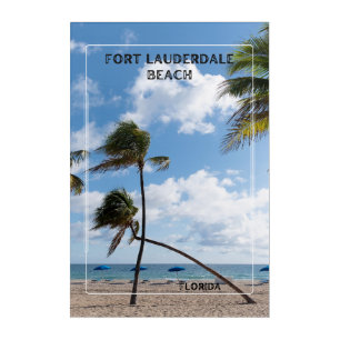 Serene Beauty of Fort Lauderdale Beach Acrylic Print