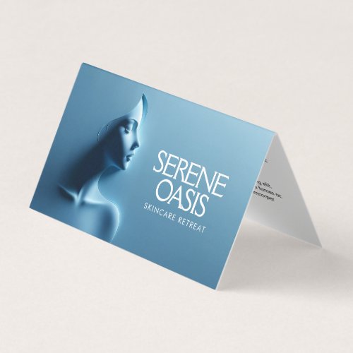 Serene Beauty Skincare Massage Spa Business Card