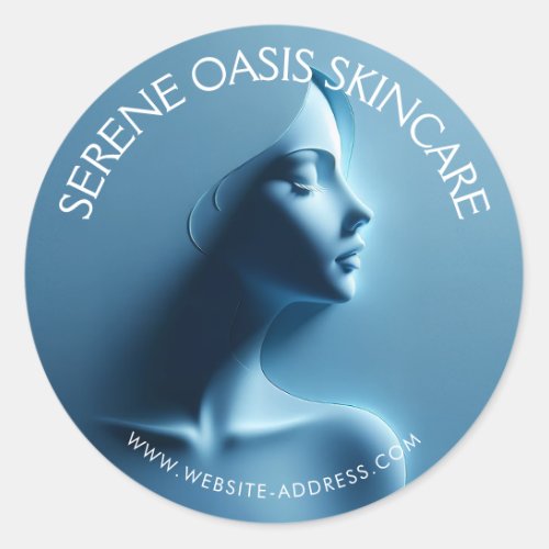 Serene Beauty Skincare Massage Spa Classic Round Sticker