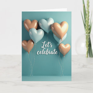 Serene Birthday Hearts Card