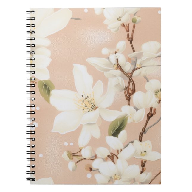 "Serene Blossom Notebook" Notebook (Front)