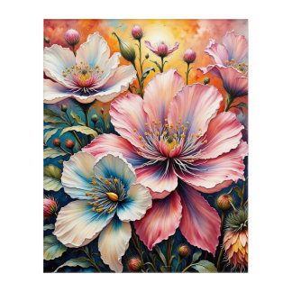 Serene Blossoms Acrylic Print