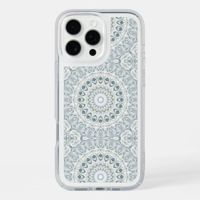 Serene Blue and Green Mandala Pattern Design Speck iPhone Case (Front)