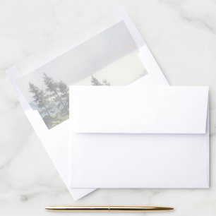 Serene Blue Green Nature Landscape Envelope Liner