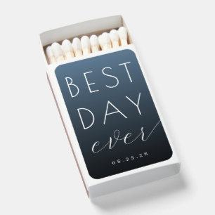 Serene Blue Minimalist Wedding Matches