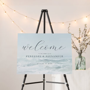 Serene Blue Ocean Waves Foam Board