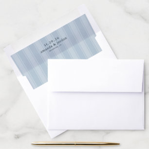 Serene Blue Stripes Envelope Liner