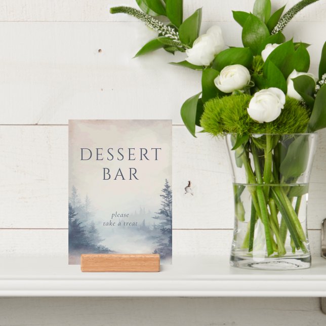 Serene Blue Watercolor Forest Scene Holder (Insitu 4)