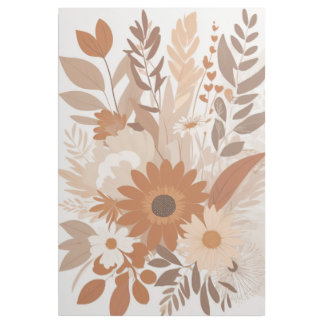 Serene Boho: Floral & Texture Delight Gallery Wrap