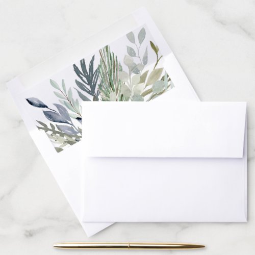 Serene Botanical  Wild Meadow Envelope Liner