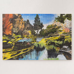 Serene Brook, by Gary Poling  Jigsaw Puzzle
