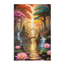 Serene Buddhist Temple Amidst Vibrant Nature