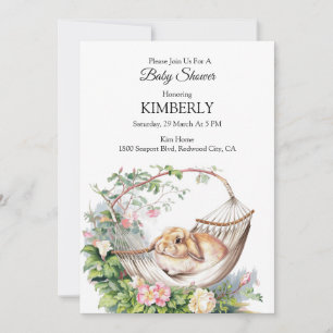 Serene Bunny Retreat Invitation