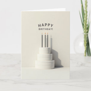 Serene Candle Birthday Card