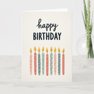 Serene Candle Row Card
