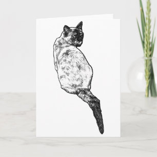 Serene Cat, Warm Wishes Card
