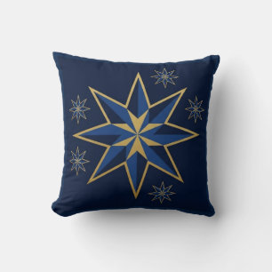 Serene Celestial Accent Pillow with Minimalist Art