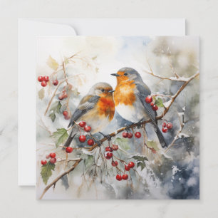 Serene Christmas Bliss Holiday Card