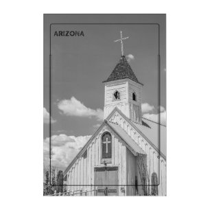 Serene Church in the Arizona Desert Acrylic Print