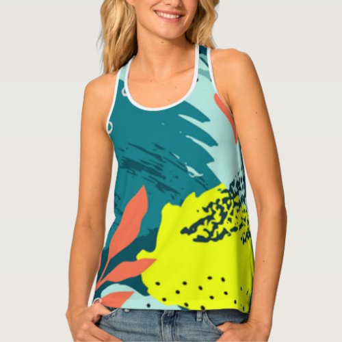 Serene color palette Artistic activewear Tank Top