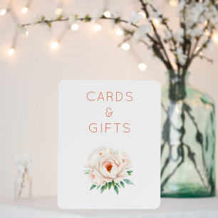 Serene Coral Watercolor Peonies Foam Board
