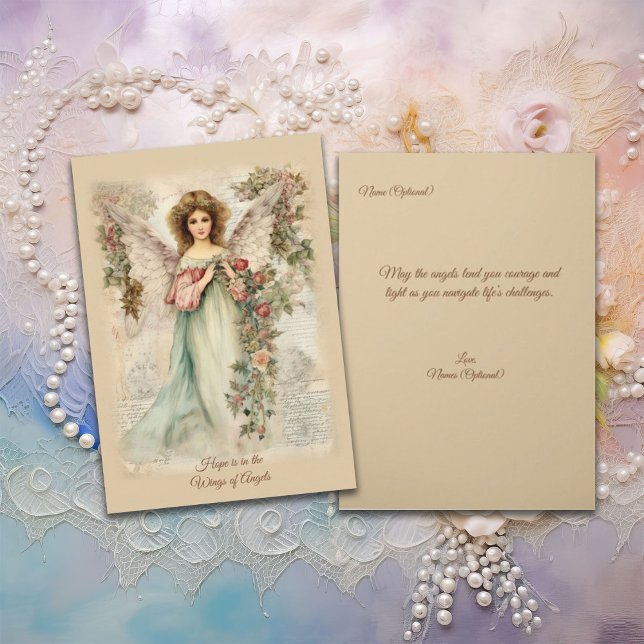 Serene Design Vintage-Style Angel Card (Creator Uploaded)