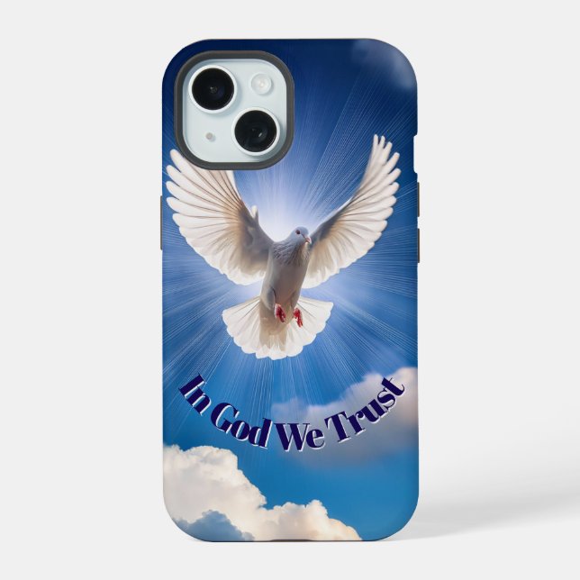 Serene Dove Embrace Tranquility Iphone Case (Back)