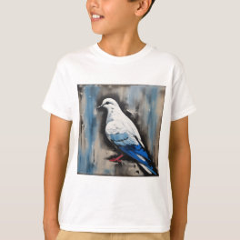 "Serene Dove of Peace: Acrylic Style" T-Shirt