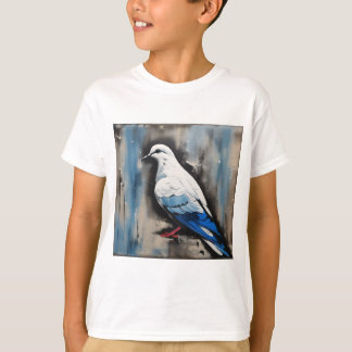 "Serene Dove of Peace: Acrylic Style" T-Shirt