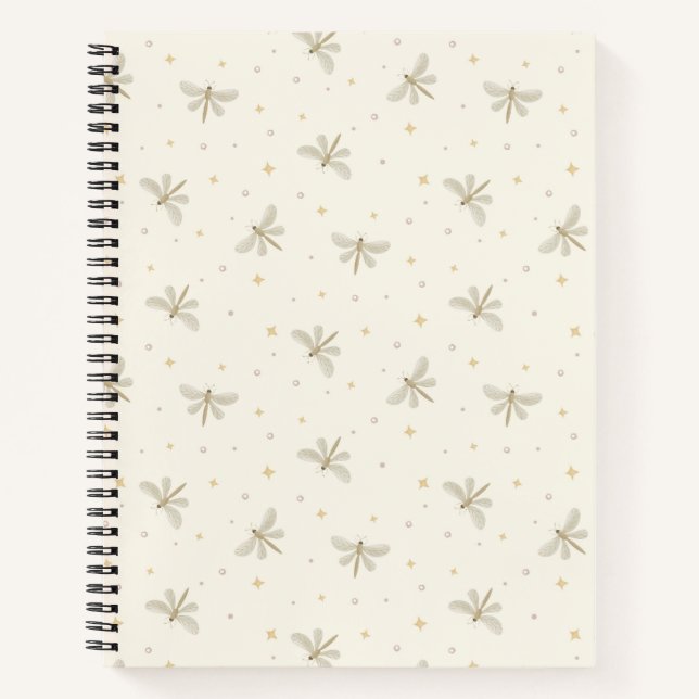 Serene Dragonflies Spiral Notebook (Front)