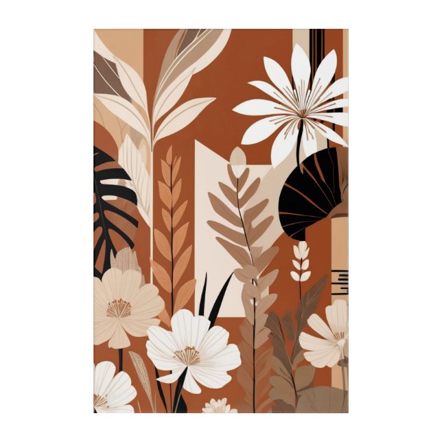 Serene Earth: Cozy Boho Wall Art (Front)