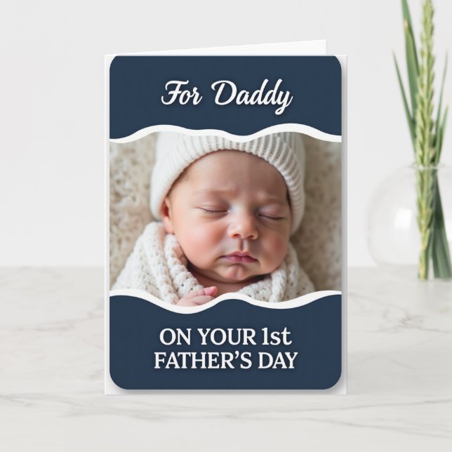 Serene Fathers Day Baby Card (Front)