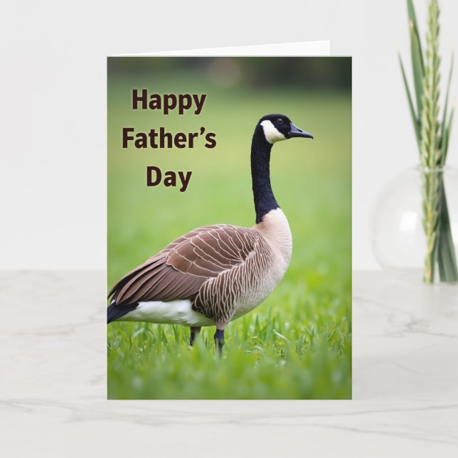 Serene Fathers Day Fowl Card (Front)