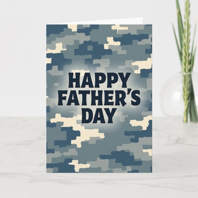 Serene Fathers Day Glow Card (Front)