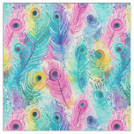 Serene Feathers: A Watercolor Dream Fabric