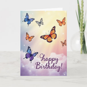 Serene Flight Birthday Card