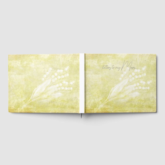  Serene Floral Loss of Mother Personalized Journal Guest Book (Full)