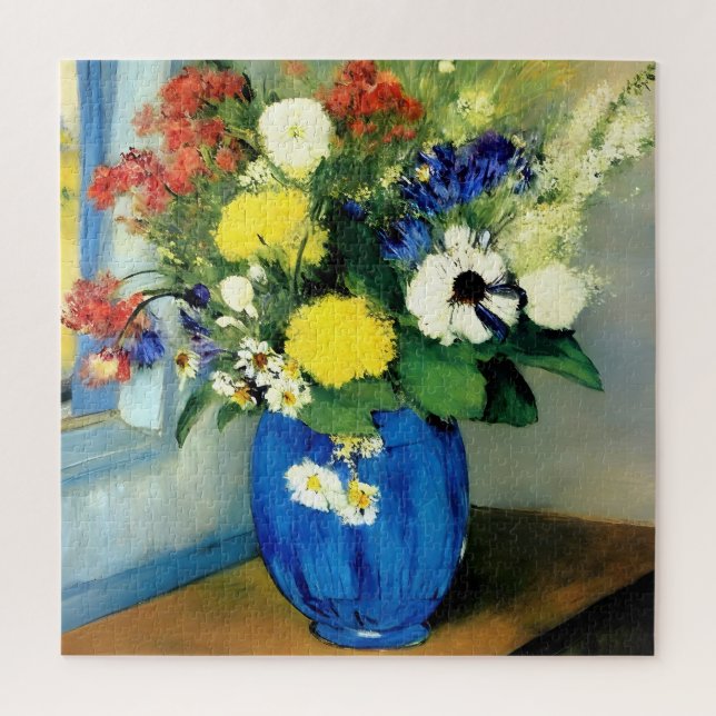 Serene Flower Vase Artwork Jigsaw Puzzle (Vertical)