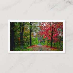 Serene Forest Business Card  Professional Branding