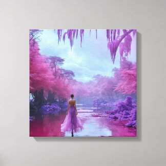 "Serene Forest Path - Nature's Tranquility Poster" Canvas Print